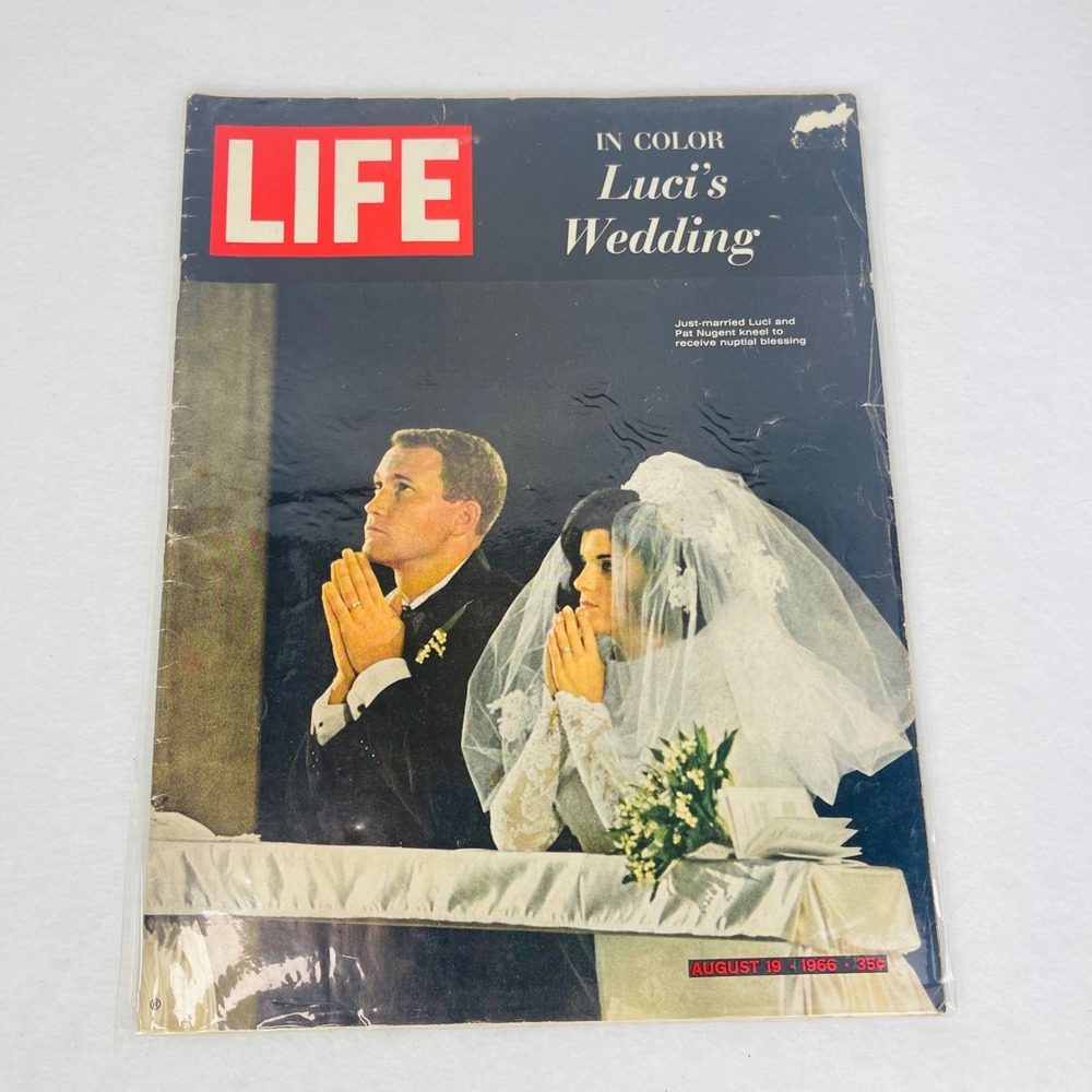 Vintage LIFE Magazine August 19 1966 Luci's Wedding Coca-Cola Ad Back Cover